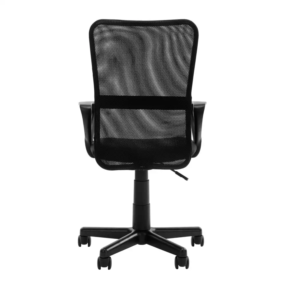 Design Square Hudson Modern Mesh Computer Task Desk Office Chair Arms Rest Black
