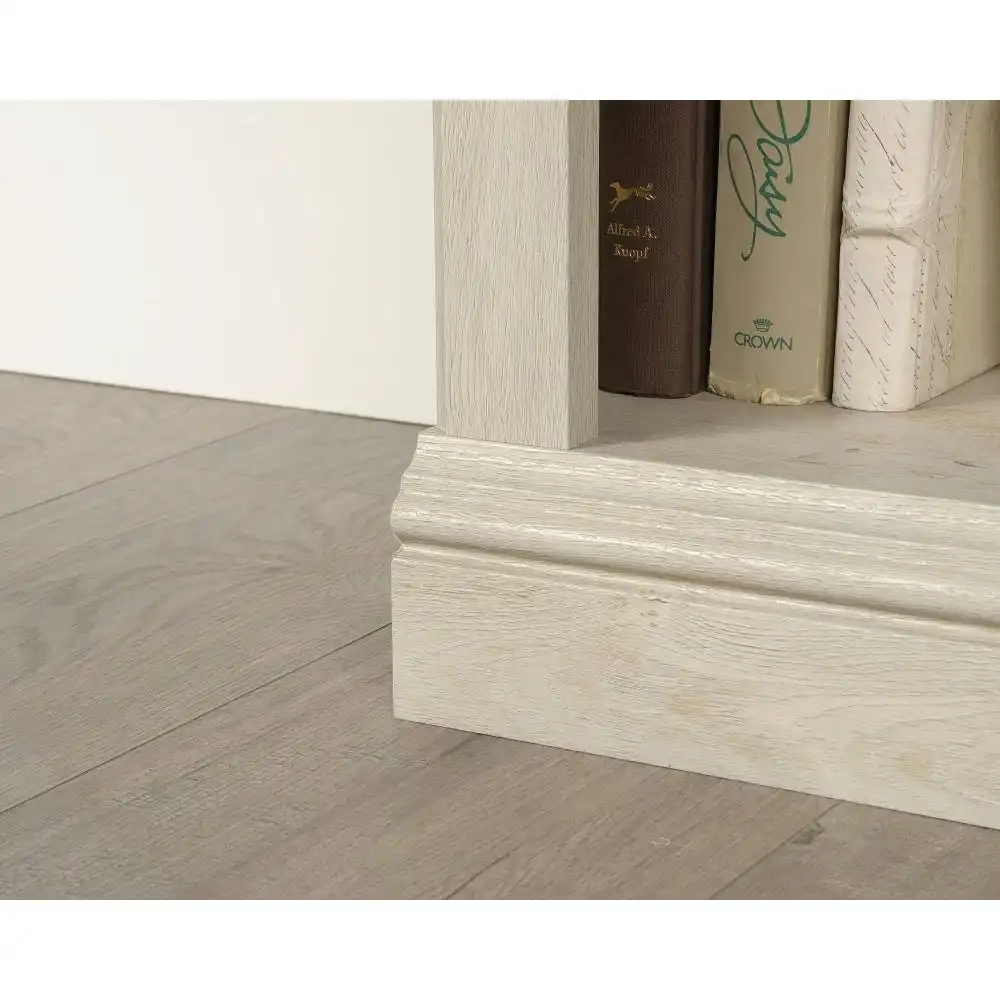 Emalie Benedic Classic 5-Tier Modern Wooden Bookshelves Display Bookcase Chalked Chestnut