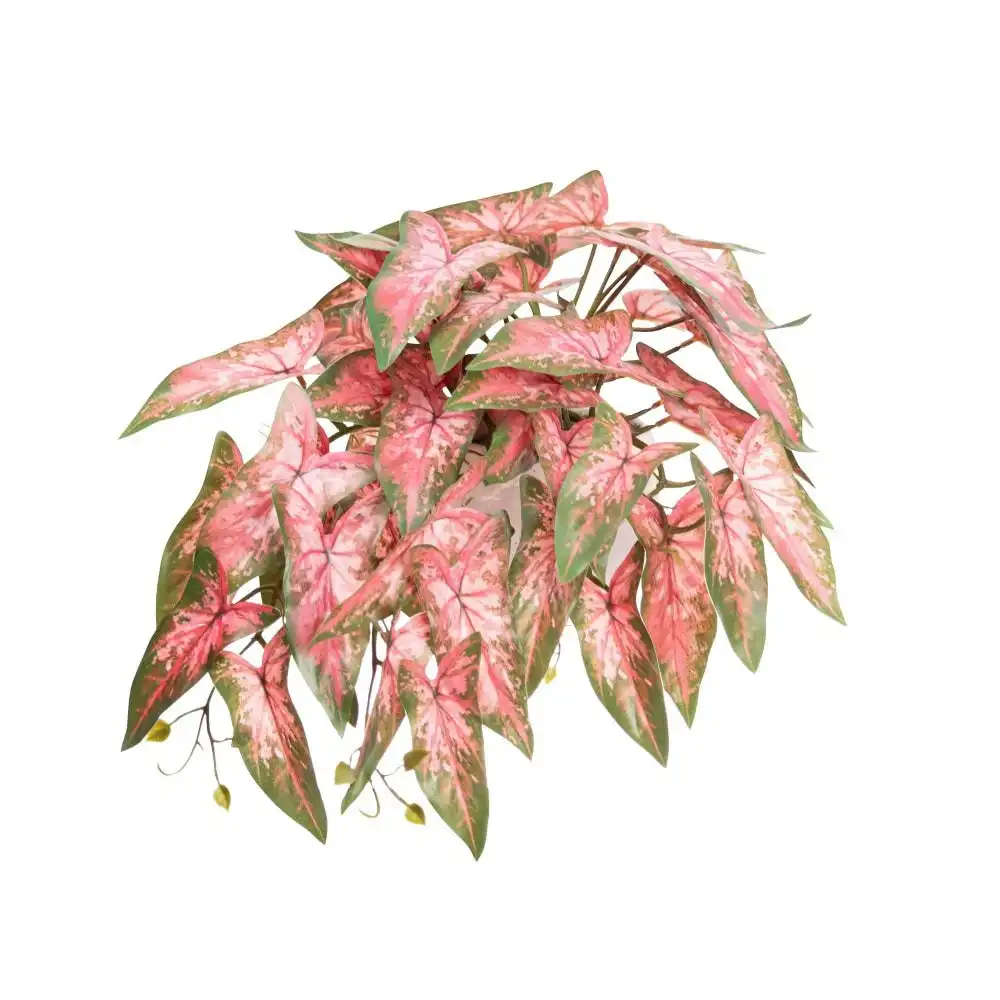 Glamorous Fusion Pink Syngonium Bush 30cm Artificial Faux Plant Decorative In Pot