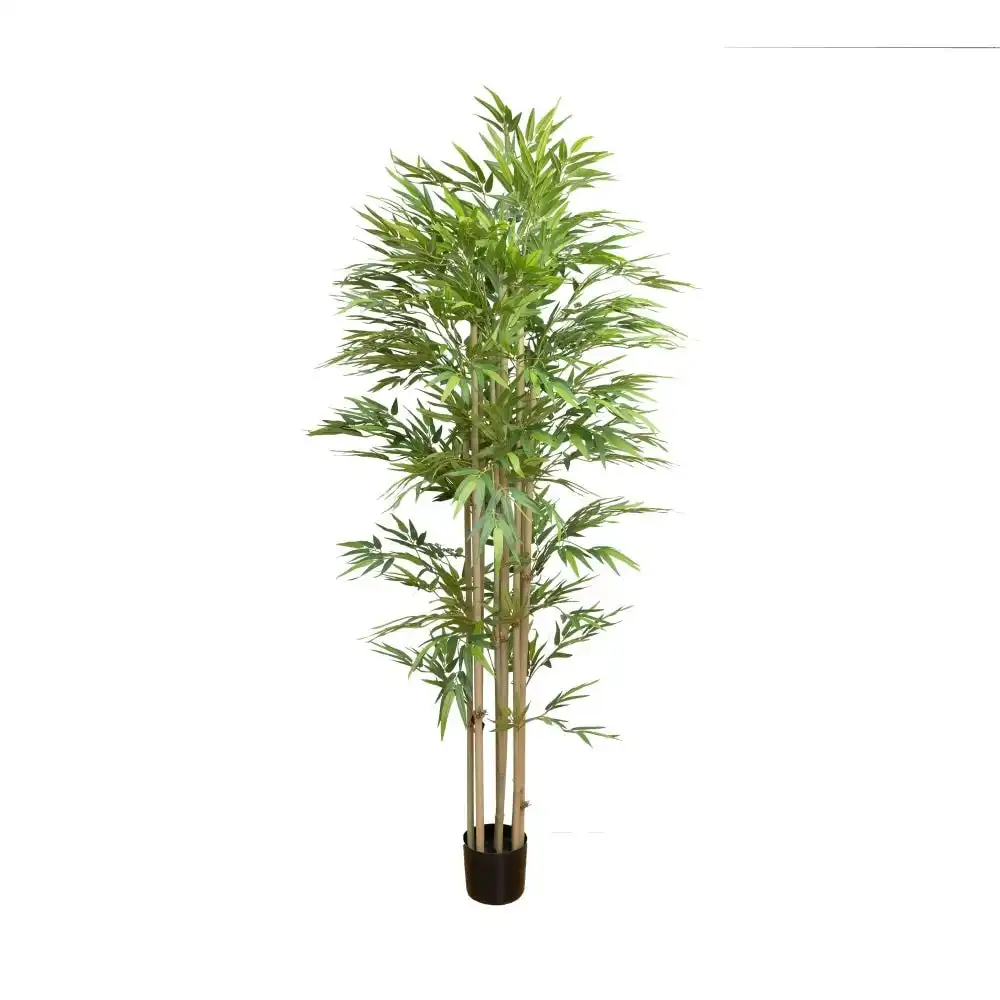 Glamorous Fusion Chinese Bamboo Tree Artificial Fake Plant Flower Decorative 200cm In Pot