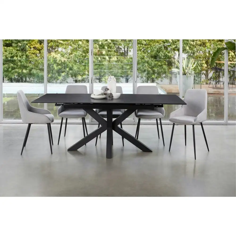 Raimon Furniture Davide Extension Rectangular Kitchen Dining Table Ceramic 180-225cm - Blizzard