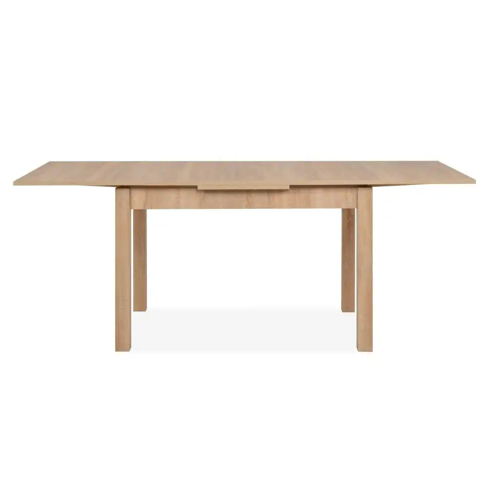 Design Square Vernon Wooden Extendable Kitchen Dining Table Extendable 120-200cm Oak