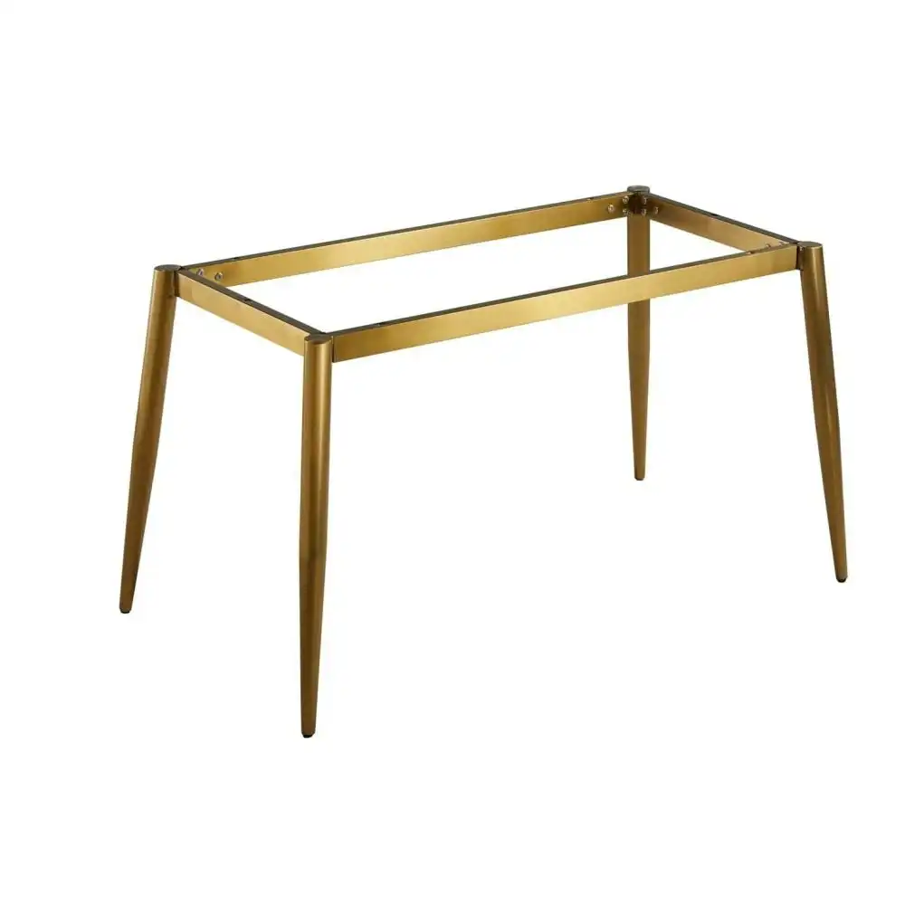 Our Home Eniko Rectangular Sintered Stone Dining Table 130cm - Gold & White