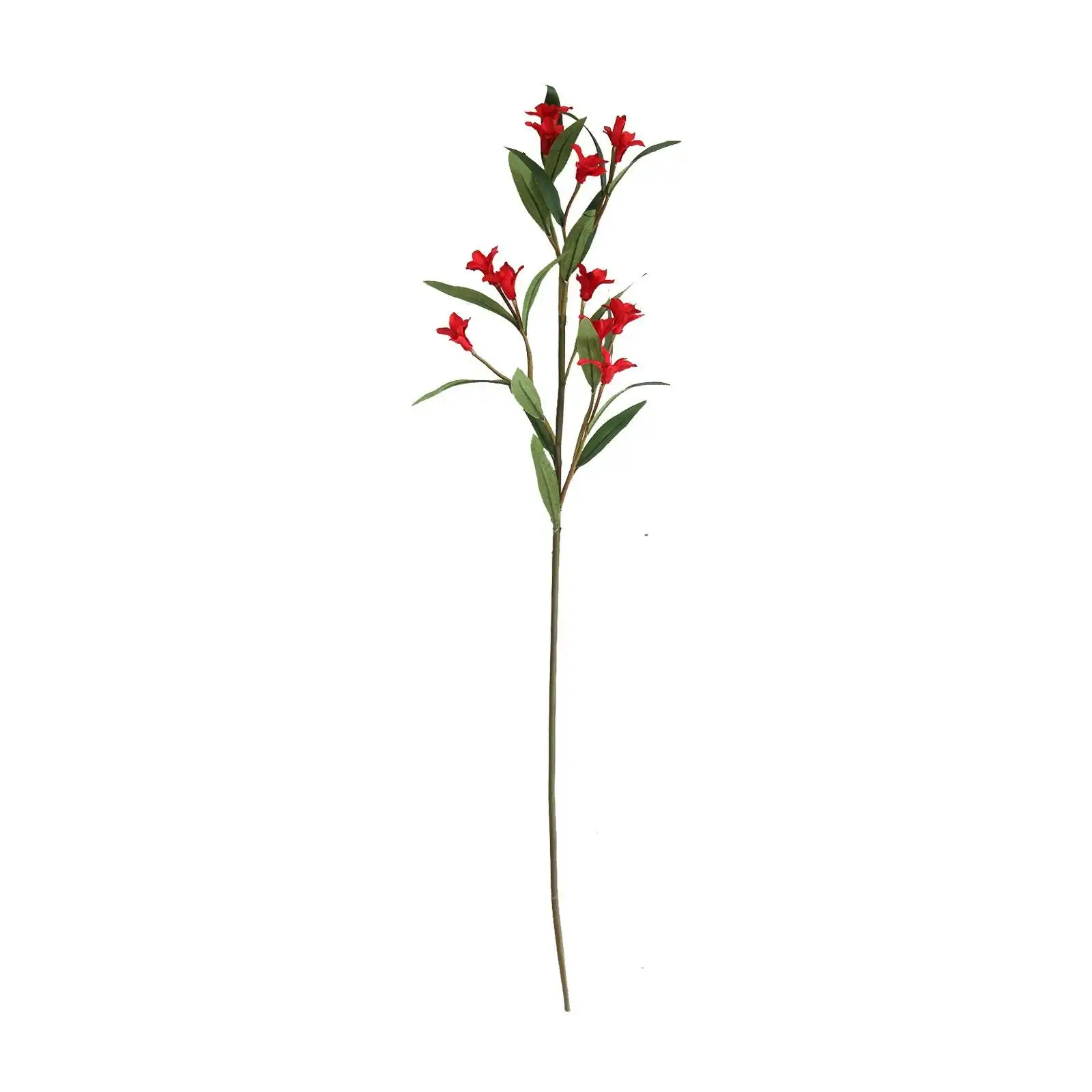 Artificial Red Bell flowers Stem 85cm