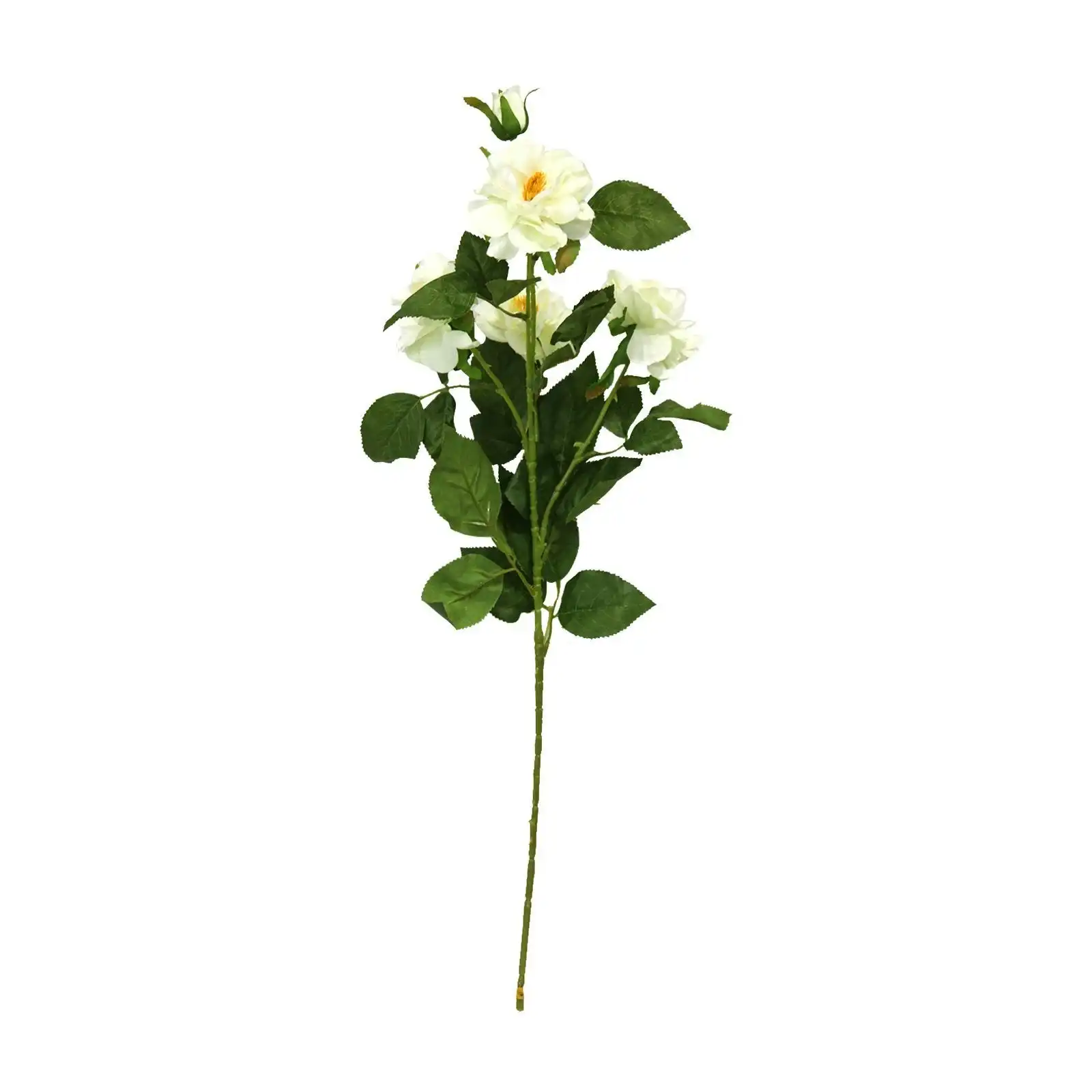 Artificial White Camellia Flowers Stem 60cm