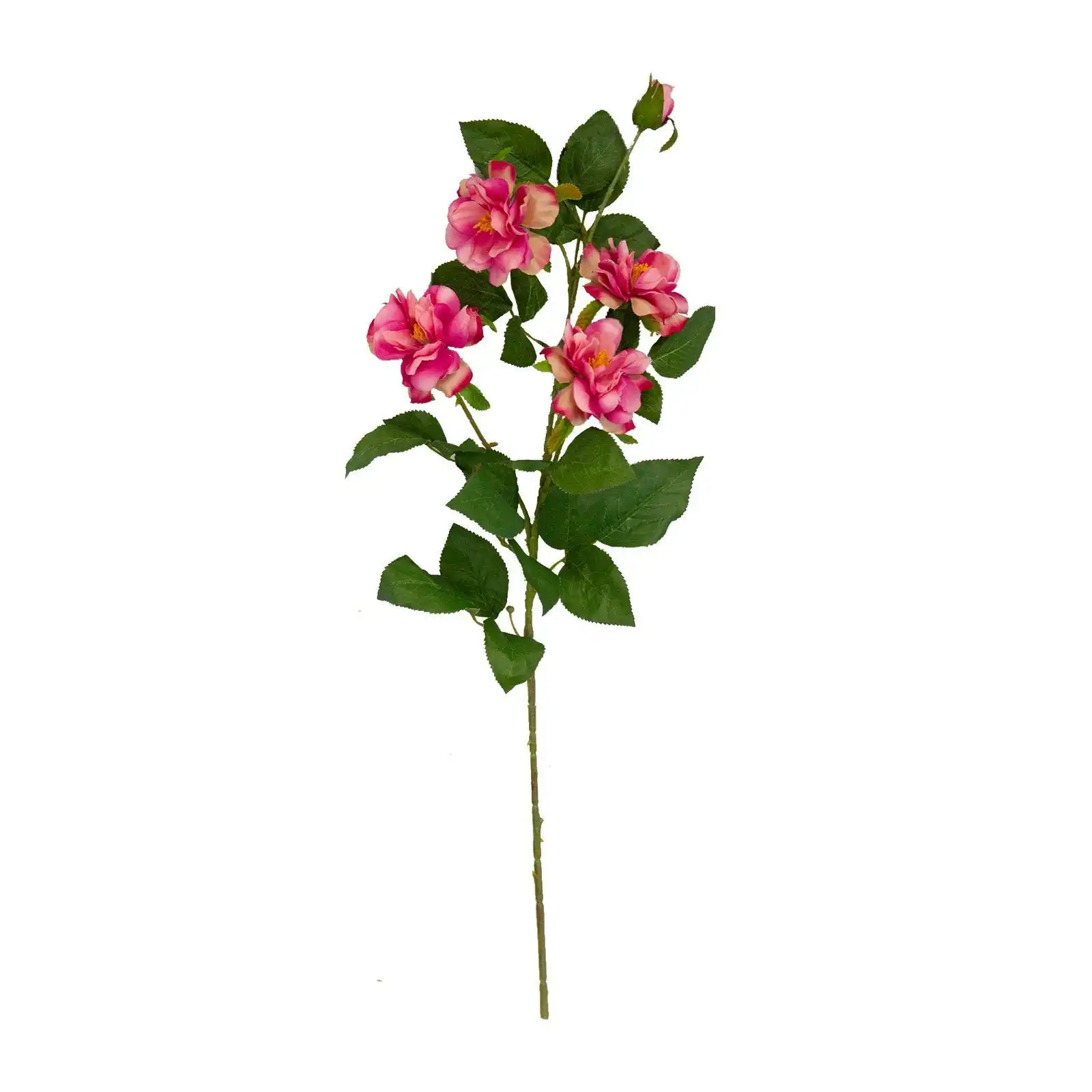 Artificial Pink Camellia Flowers Stem 60cm