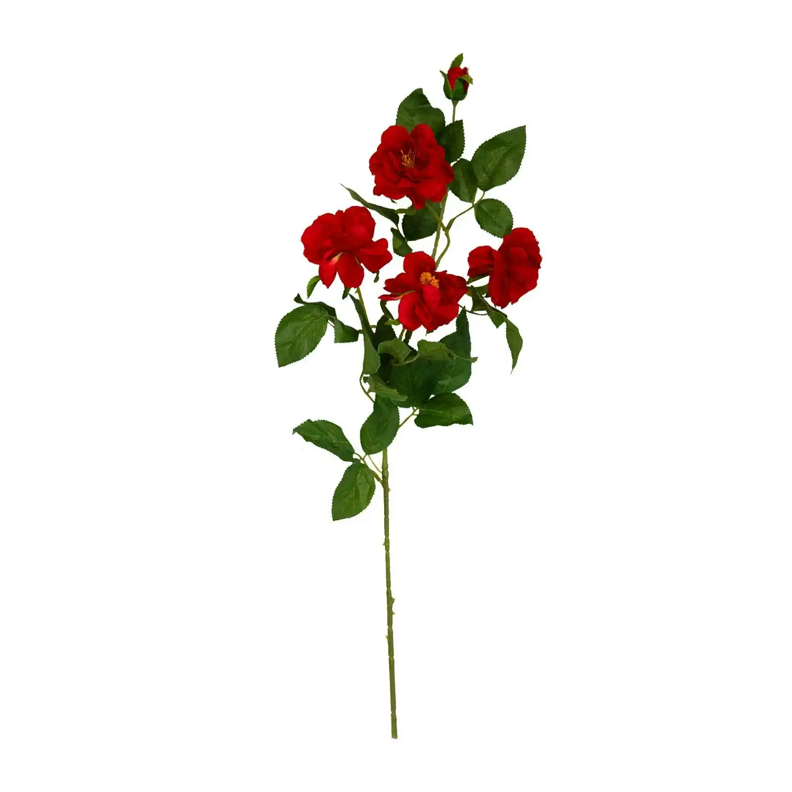 Artificial Red Camellia Flowers Stem 60cm