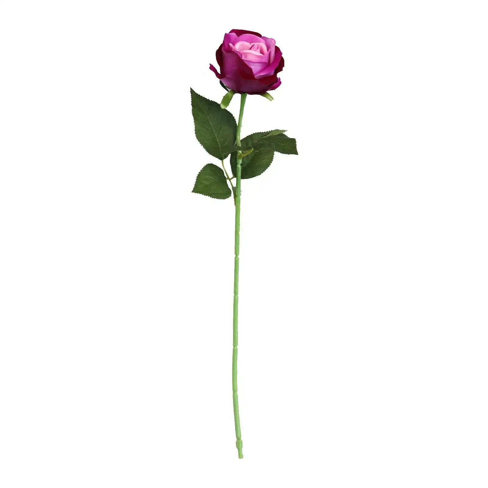 Artificial Lilac Velvet Rose Flower Stem 75cm