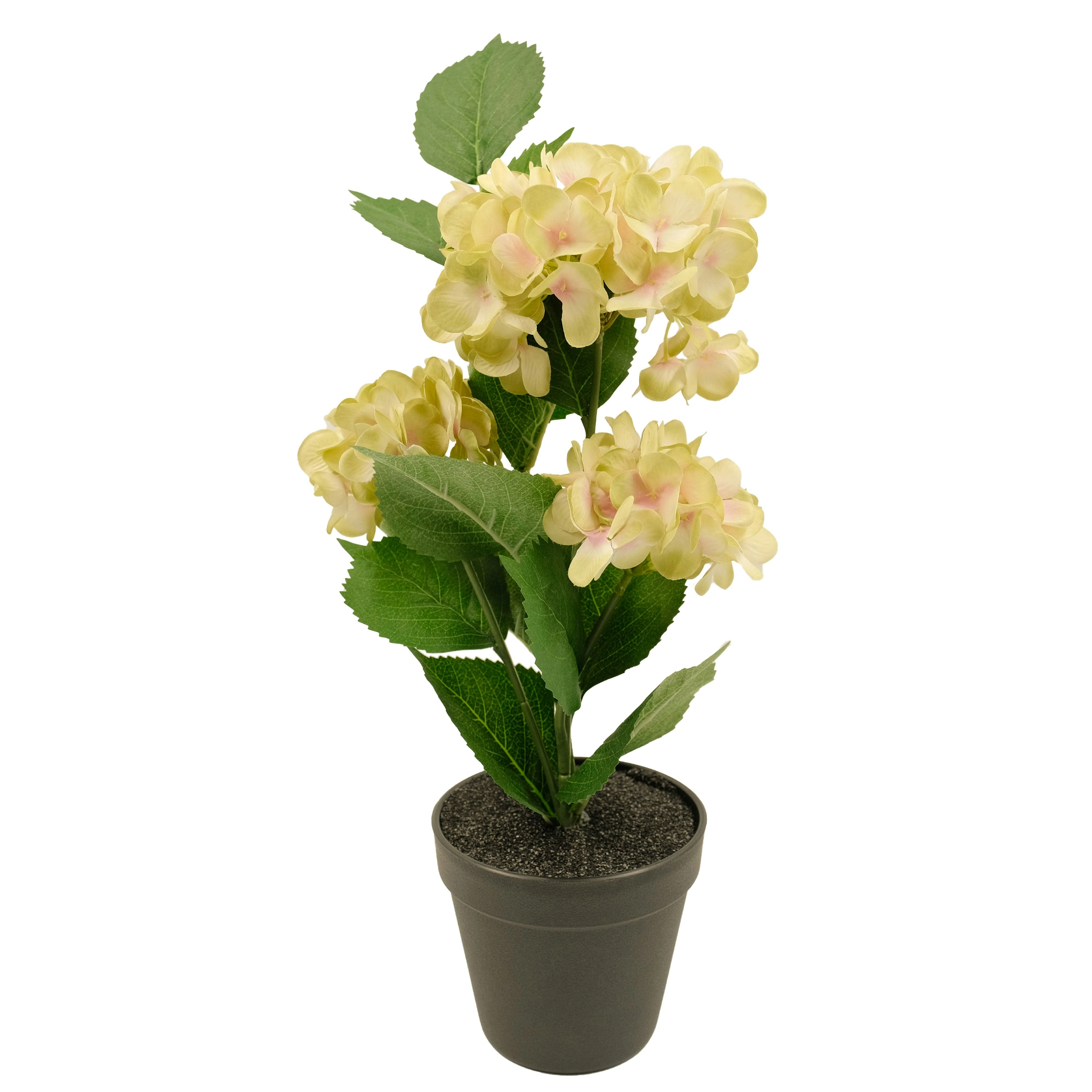 Artificial Green Hydrangea Flowers Plant 43cm