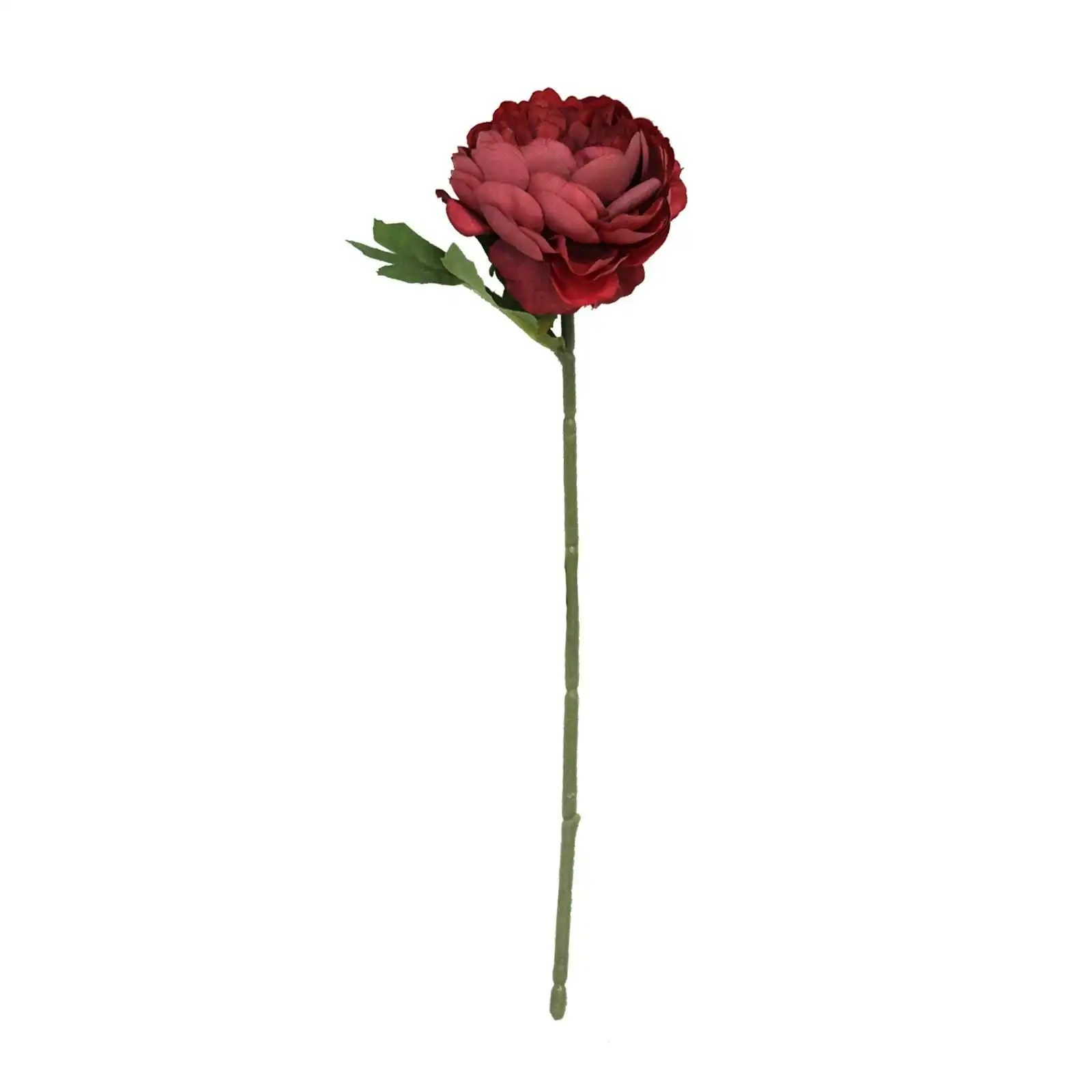 Artificial Red Peony Flower Stem 30cm