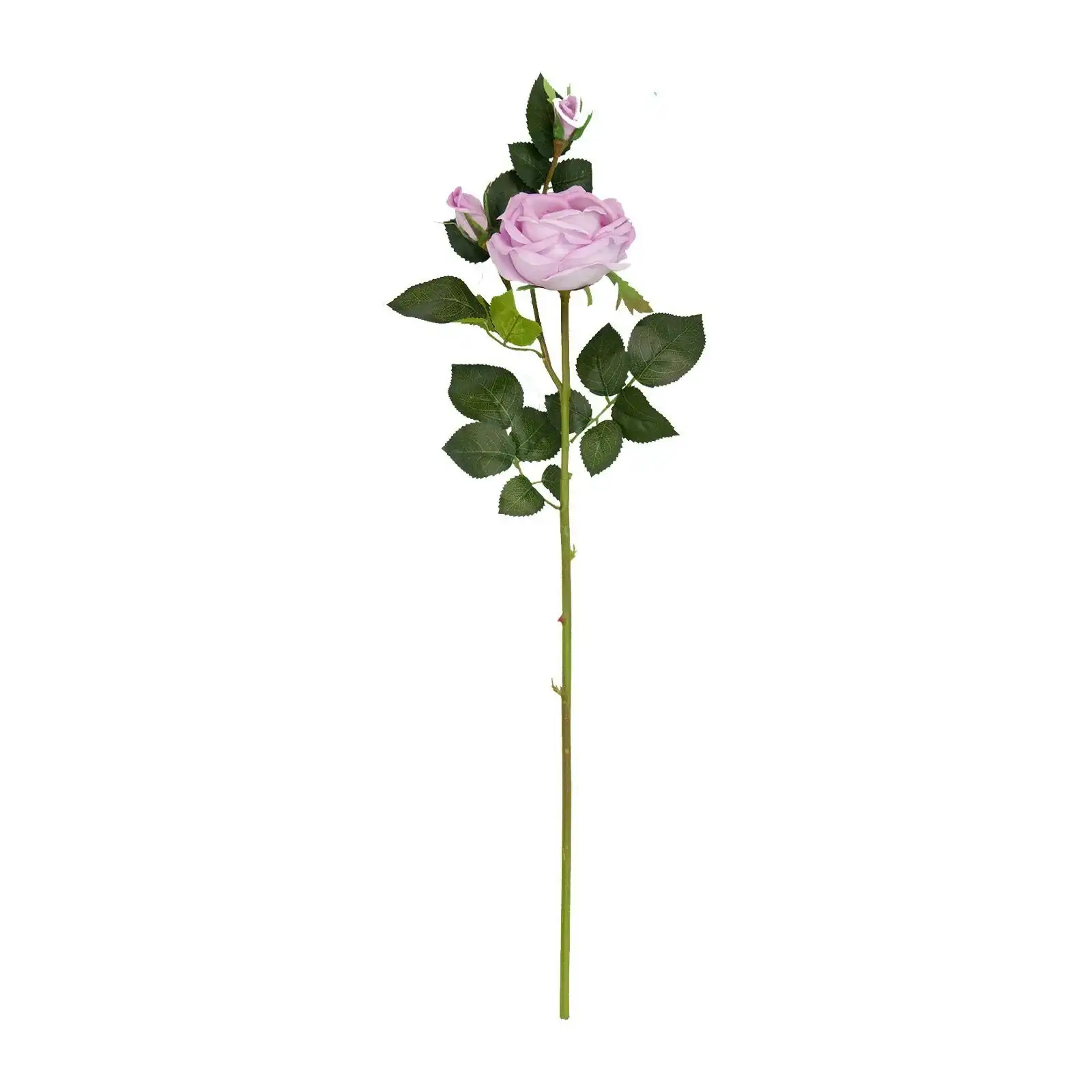 Artificial Purple Scented Rose Flowers Stem 70cm