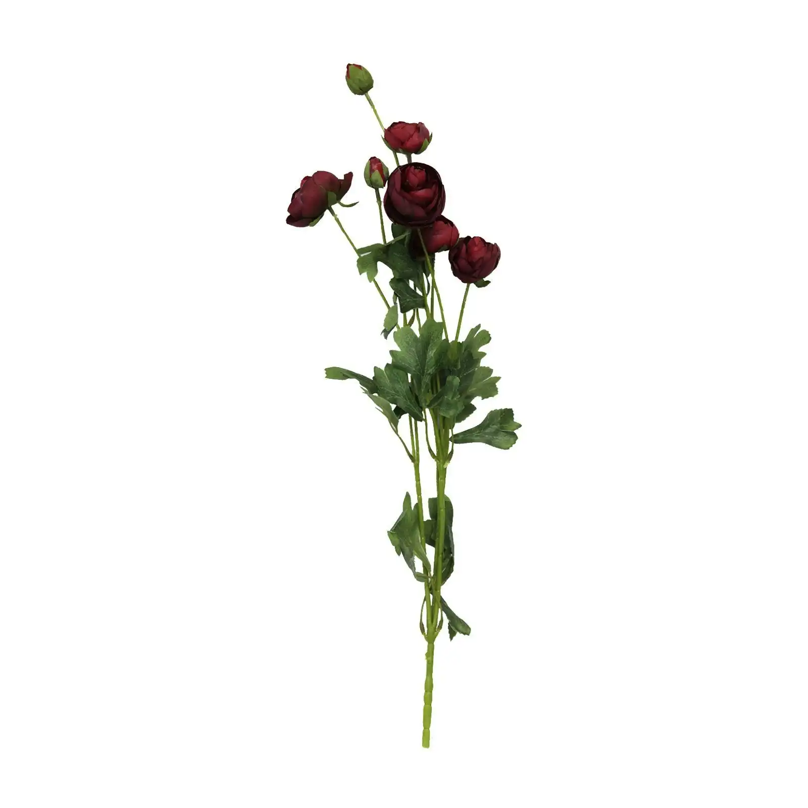 Artificial Red Ranunculus Flowers Stem 60cm