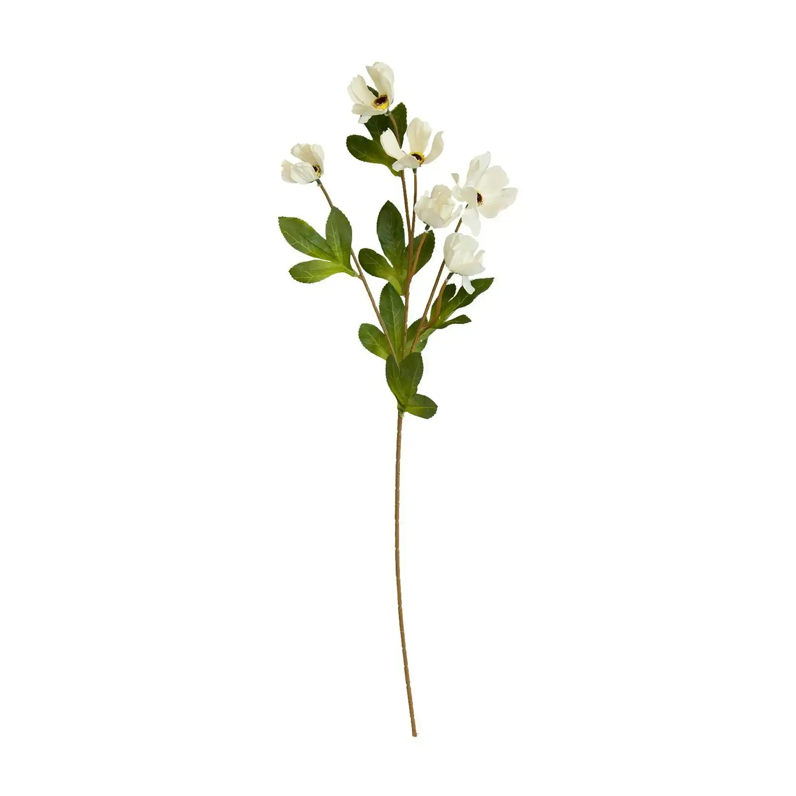 Artificial Wild Poppy Flowers Stem 60cm