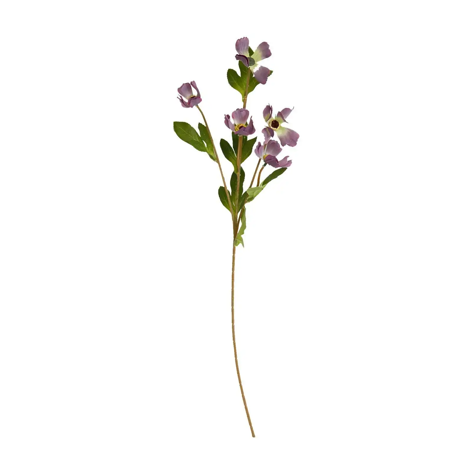 Artificial Purple Wild Poppy Flowers 60cm