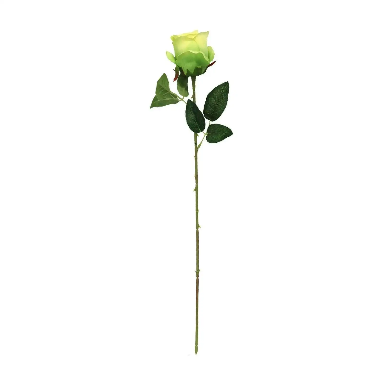 Artificial Green Rose Bud Flower Stem 50cm