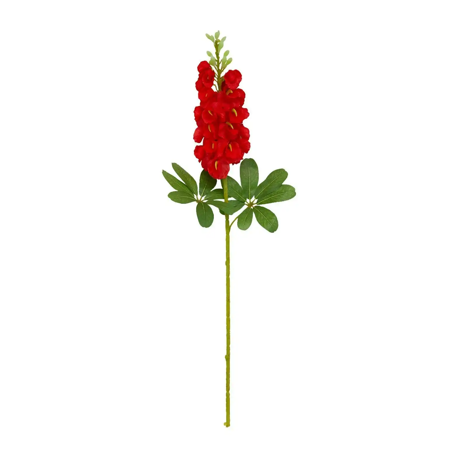 Artificial Red Lupin Flowers Stem 75cm