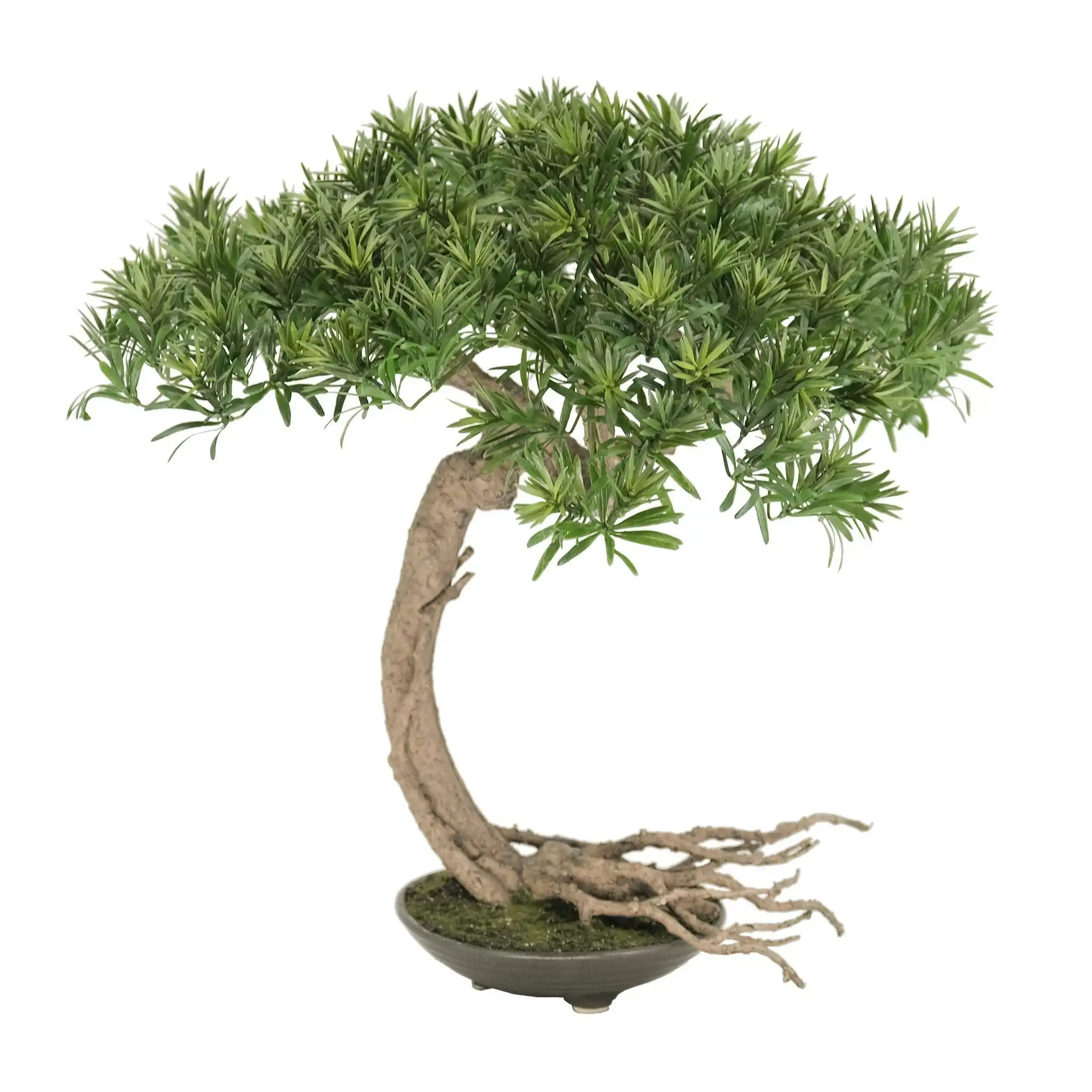 Artificial Plant Buddhist Pine Bonsai - Literati (Bunjingi) 55cm