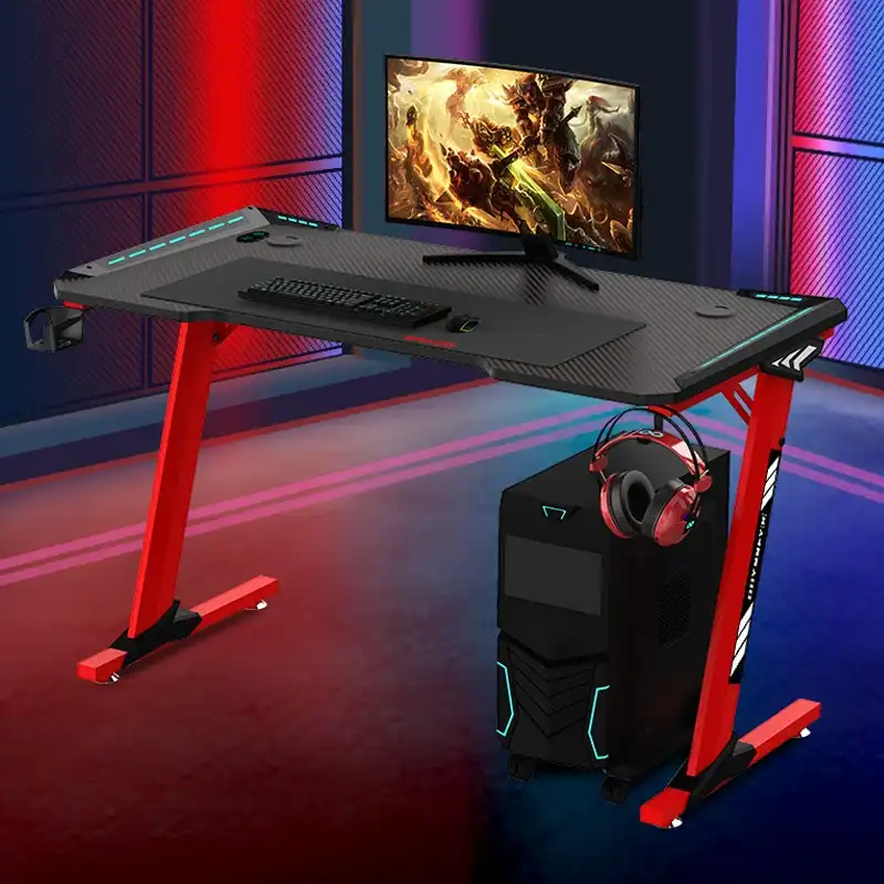 Odessey8 Gaming Desk with RGB lighting 1.4m - Single Panel