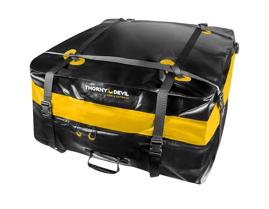 Thorny Devil™ Heavy Duty Rooftop Cargo Bag Water and Dust Proof  8 Adjustable Straps Heat Welded Seams