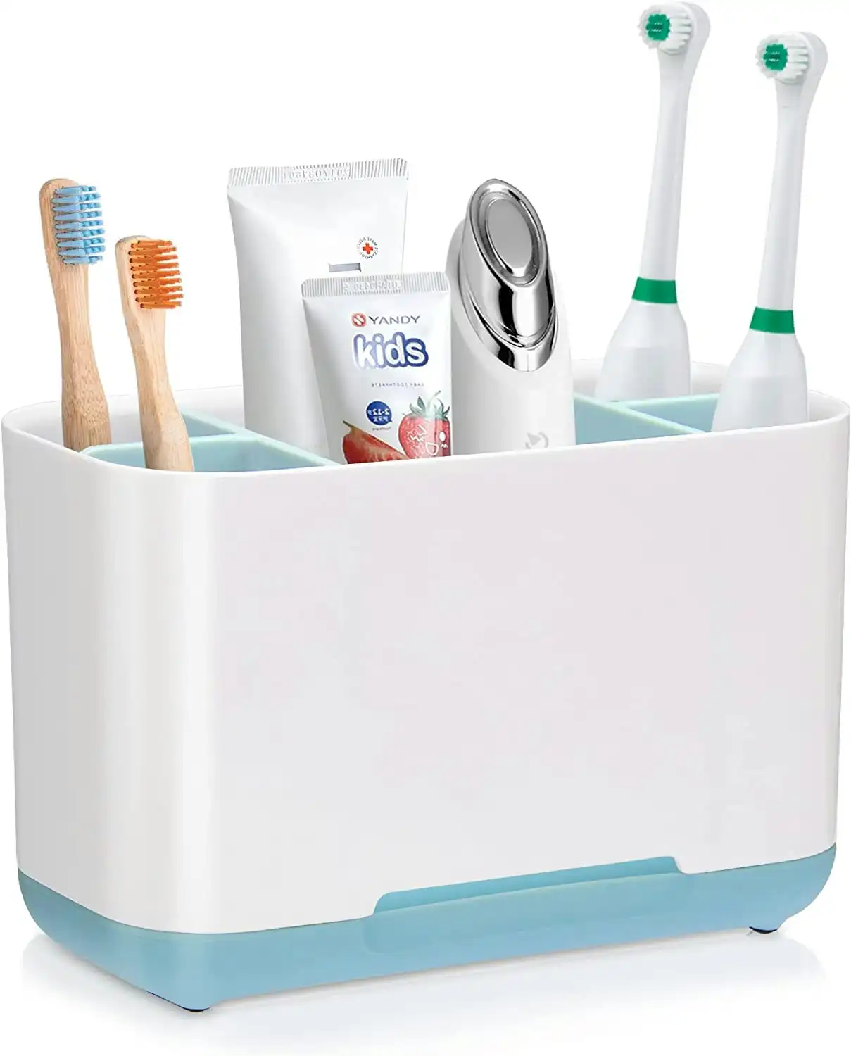 Toothbrush Holder Bathroom Organizer Set Electric Toothpaste Drainage Hole Kids