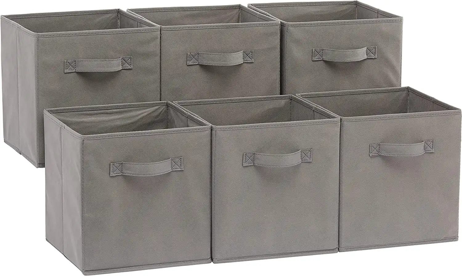Foldable Storage Cubes (6-Pack, Grey)