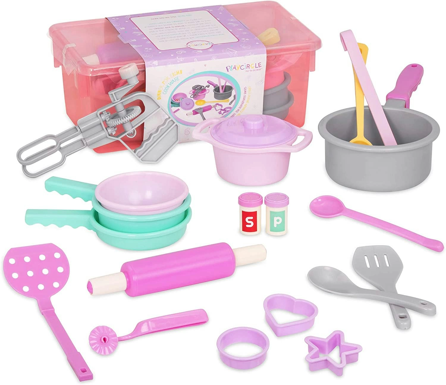 Home Coorkware Set, Toy Kitchen Set, 20 pieces