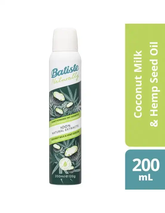 Batiste Naturally Coconut Milk & Hemp Seed Oil Dry Shampoo 200ml