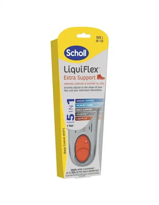 Scholl LiquiFlex Extra Support Insole Large