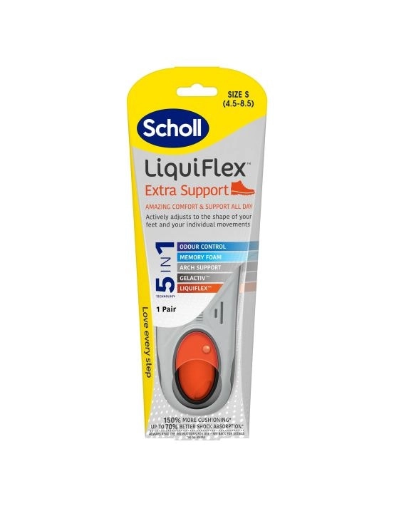 Scholl LiquiFlex Extra Support Insole Small