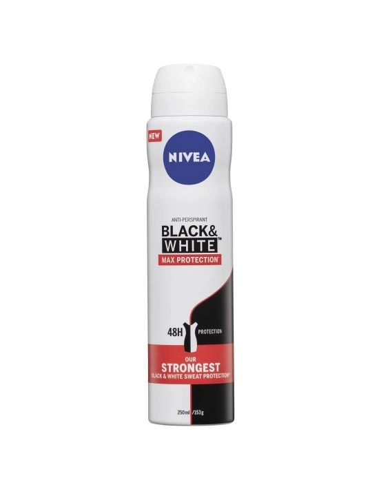 Nivea Deodorant Aerosol Black & White Max Protection 250ml