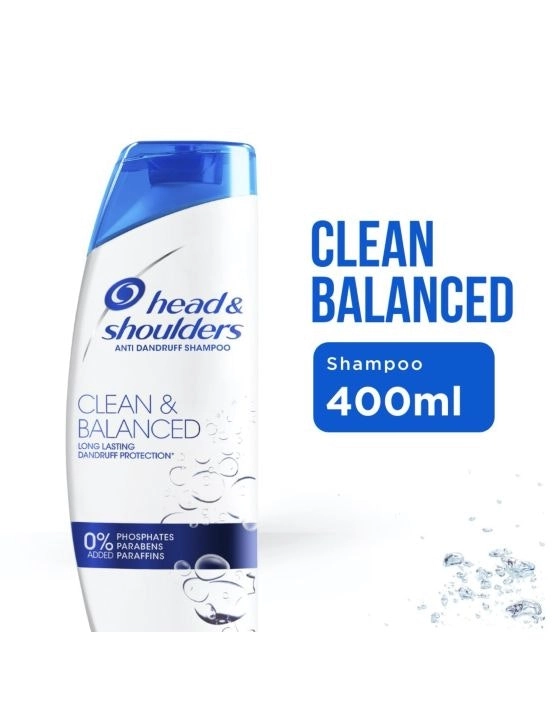 Head & Shoulders Clean & Balanced Anti-Dandruff Shampoo 400mL