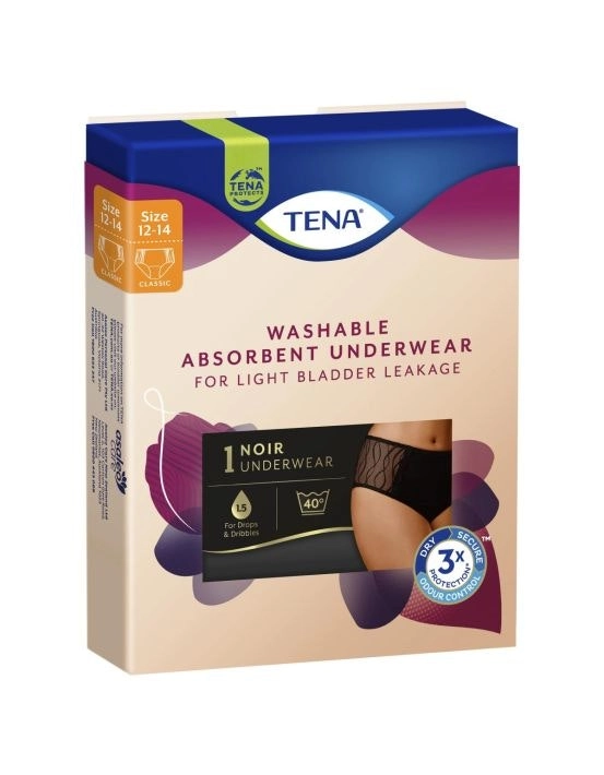 TENA Washable Absorbent Underwear Classic Size 12-14