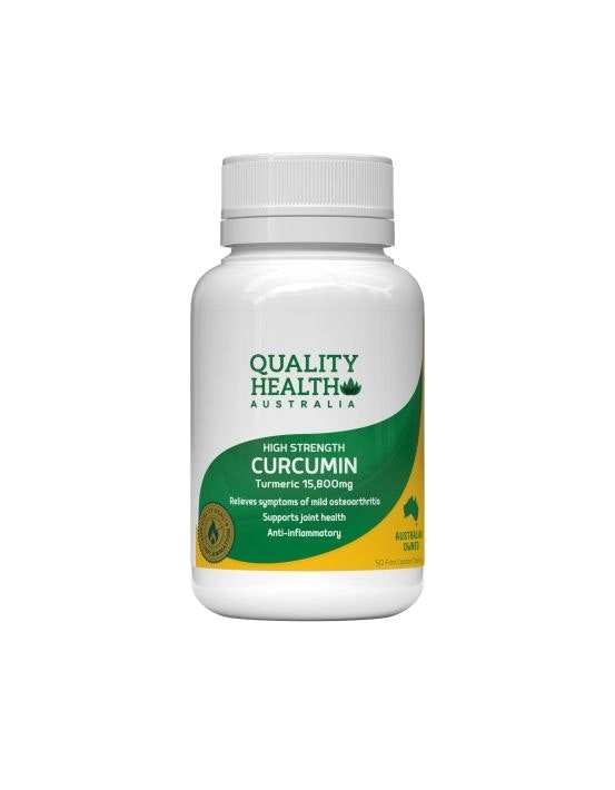 Quality Health High Strength Curcumin 15,800mg 50 Tablets