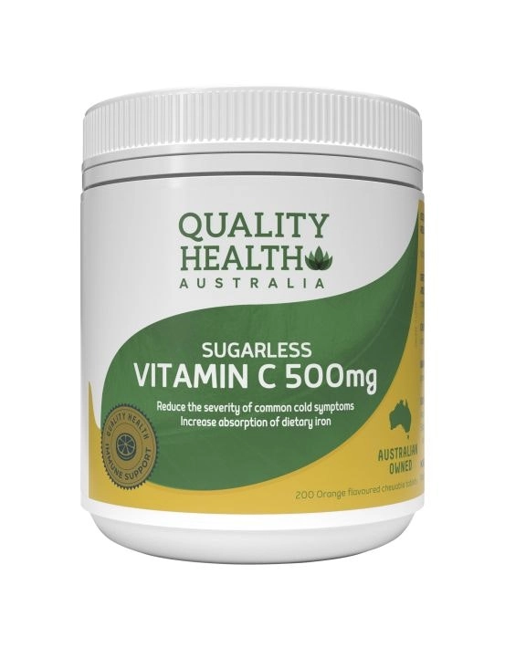 Quality Health Sugarless Vitamin C 500mg 200 Tablets