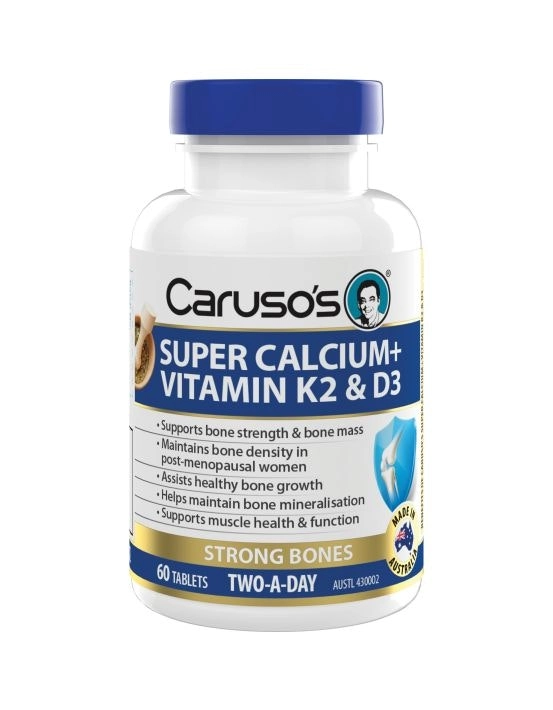 Caruso's Natural Health Calcium + K2 + D3 60 Capsules