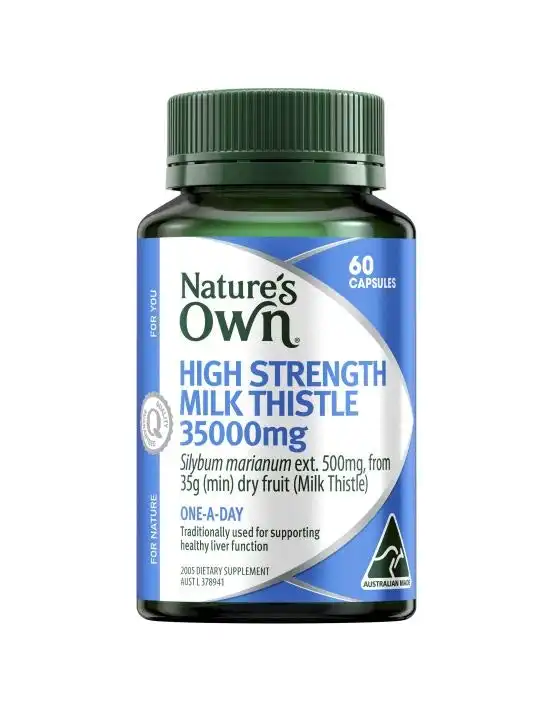 Nature's Own High Strength Milk Thistle 35,000Mg 60 Capsules