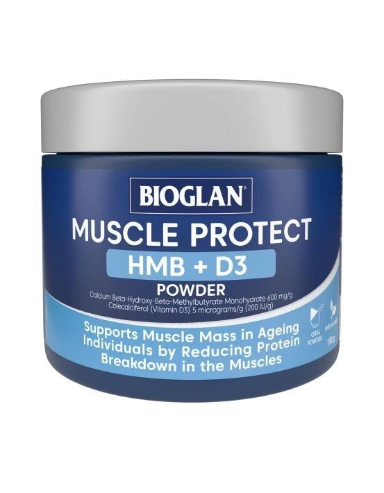 Bioglan Muscle Protect HMB + D3 Powder 150g