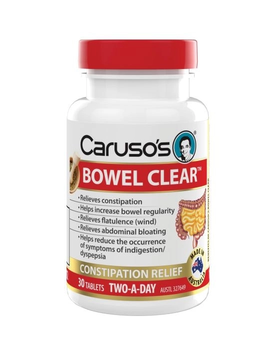 Caruso's Natural Health Bowel Clear 30 Tablets