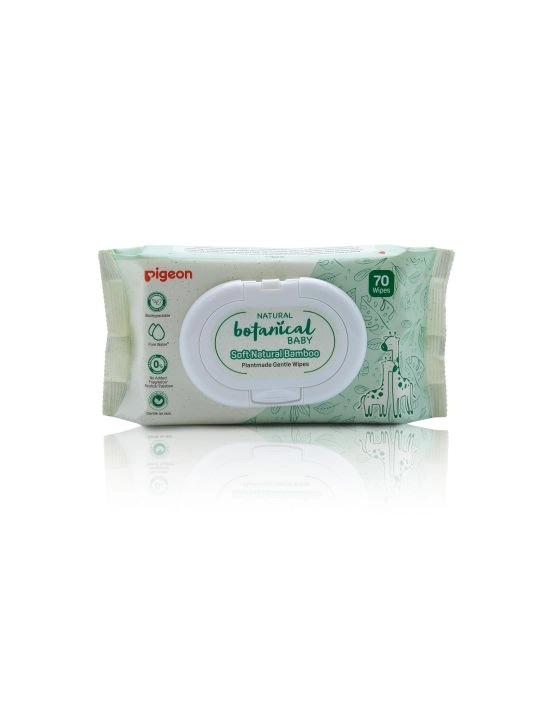 PIGEON Natural Botanical Baby Plantmade Wipes 70 Pack