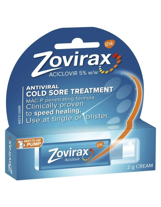 Zovirax Cold Sore Treatment Cream Pump 2g