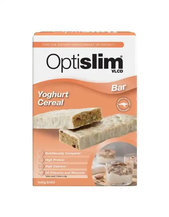 OptiSlim VLCD Bar Yoghurt Cereal 5 Pack