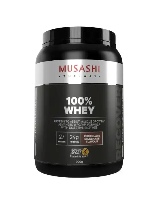 Musashi 100% Whey Chocolate Milkshake 900g