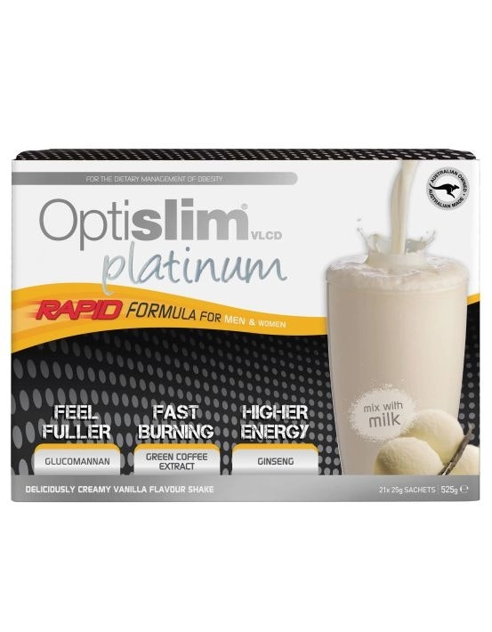 OptiSlim VLCD Platinum Shake Vanilla 21 x 25g