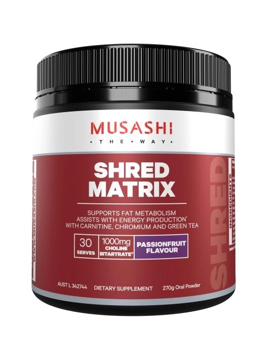 Musashi Shred Matrix Passionfruit 270g