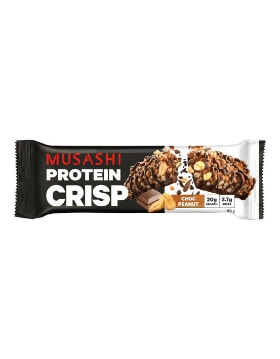 Musashi Protein Crisp Bar Choc Peanut 60g