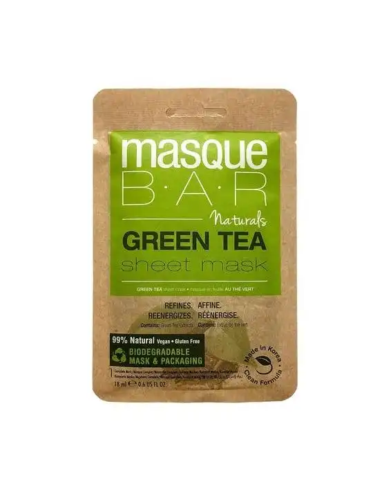 Masque Bar Naturals Green Tea Sheet Mask