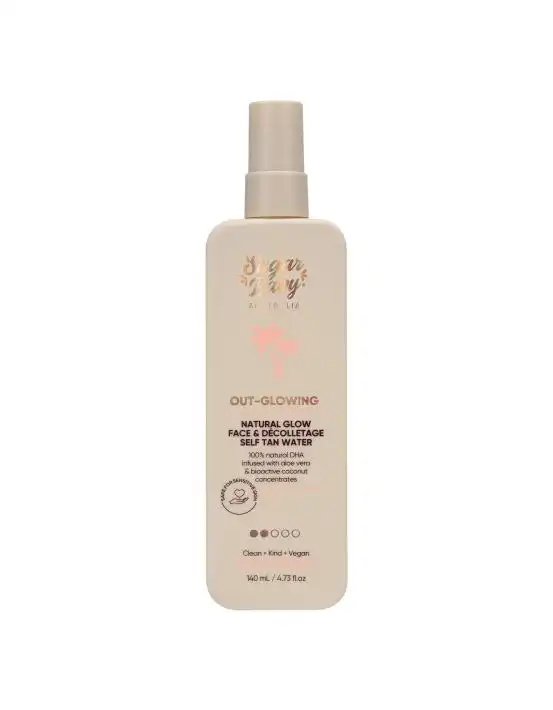SugarBaby Out Glowing Natural Glow Face & Decolletage Self Tan Water 140ml