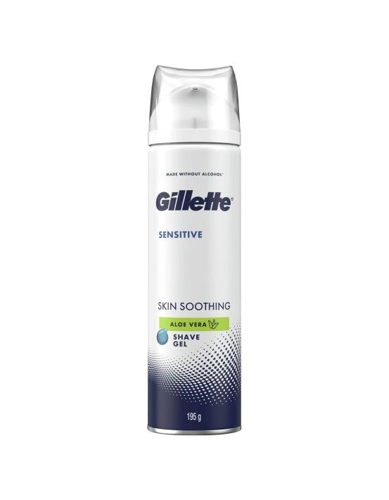 Gillette Sensitive Skin Soothing Aloe Vera Shave Gel 195g