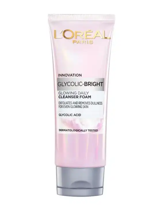 L'Oreal Glycolic Bright Glowing Daily Cleanser Foam 100ml