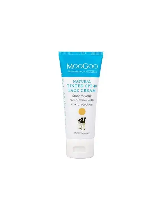 MOOGOO Natural Tinted SPF40 Face Cream 50g